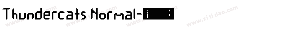 Thundercats Normal字体转换